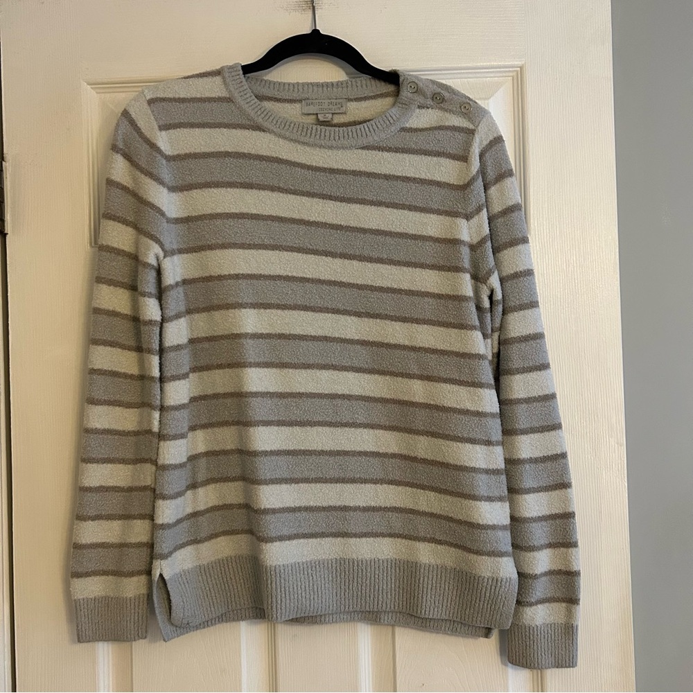 Barefoot Dreams Cozy Chic Lite Stripe Sweater size Medium